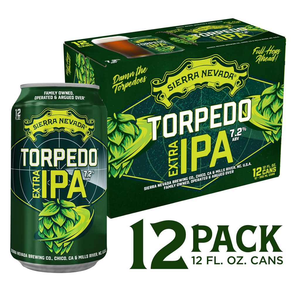 Sierra Nevada Domestic Torpedo Extra Ipa Beer (12 x 12 fl oz)