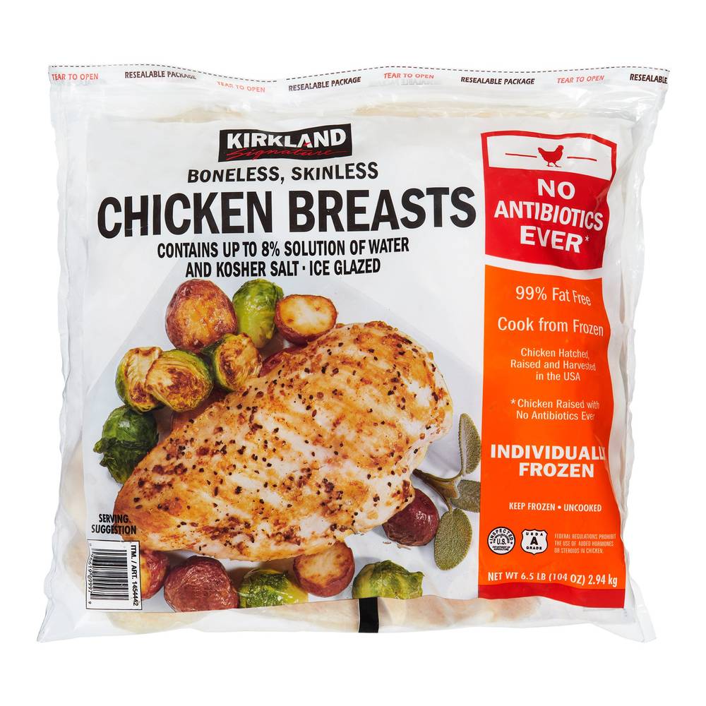 Kirkland Signature Boneless & Skinless Chicken Breasts (6.5 lbs)