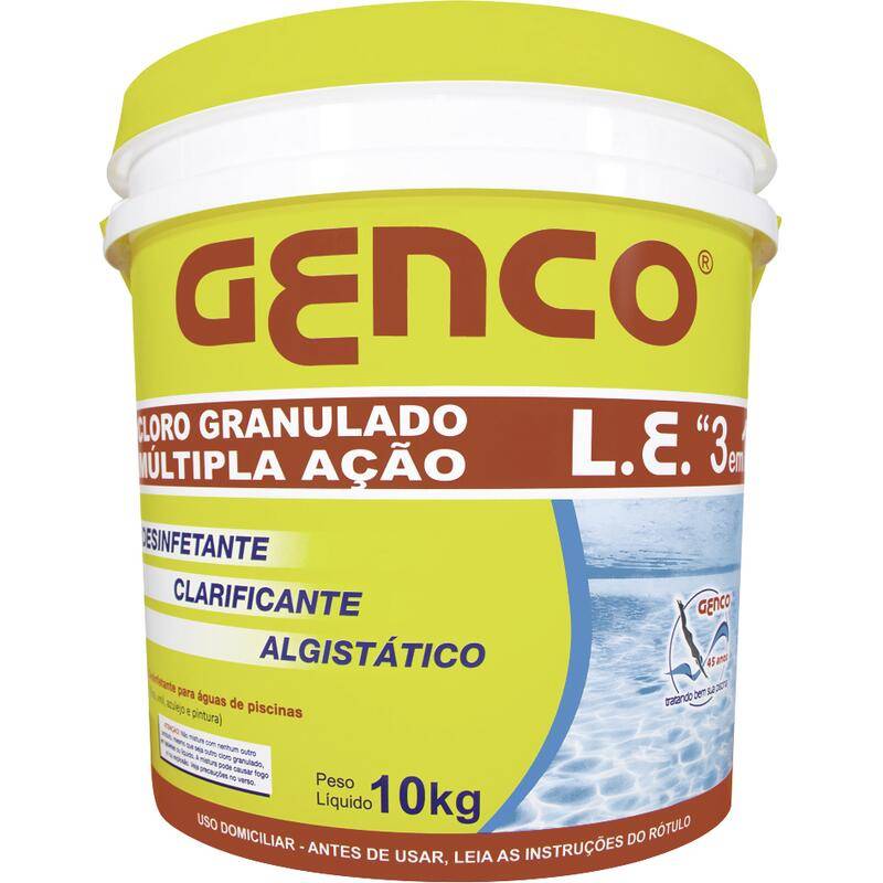 Genco cloro granulado múltipla ação (10 kg)