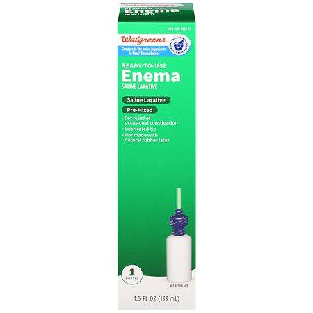 Walgreens Enema Saline Laxative