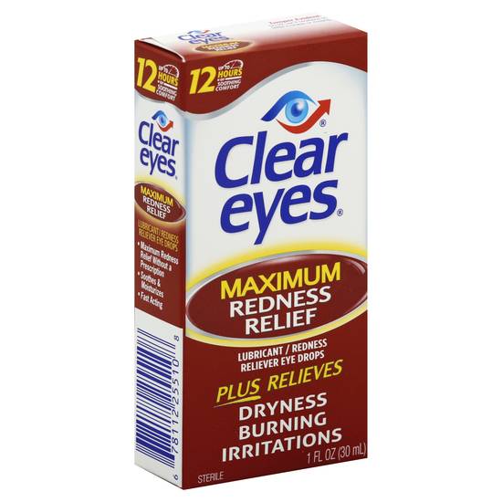 Clear Eyes Maximum Redness Relief Eye Drops (1 fl oz)