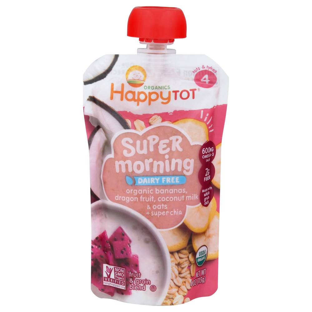 Happytot Organics Super Morning Fruit & Grain Blend