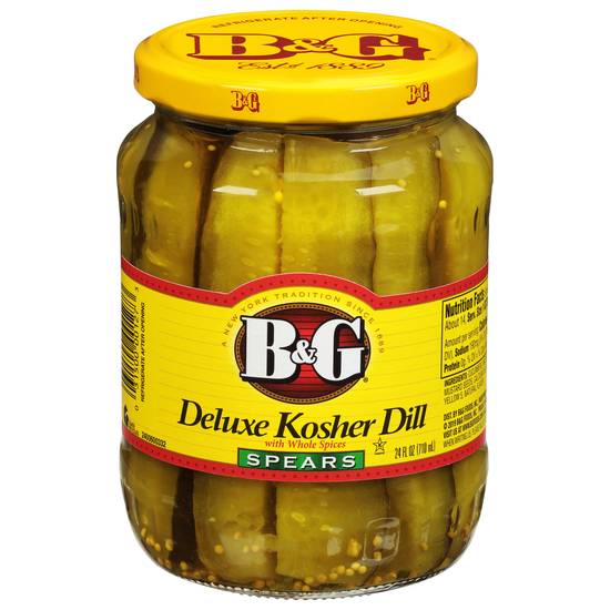 B&G Spears Deluxe Kosher Dill Pickles (24 fl oz)