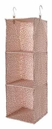3-Shelf Hanging Closet Organizer Cheetah