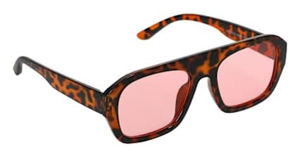Juniors Rectangle Sunglasses Tortoise Shell/Pink