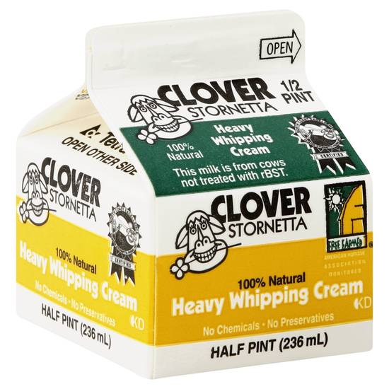 Clover Heavy Whipping Cream (1/2 pint)