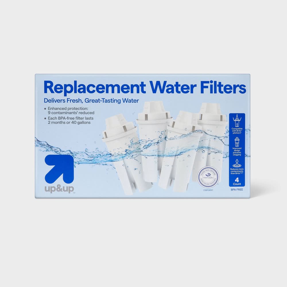 up&up Replacement Water Filters (4 ct)