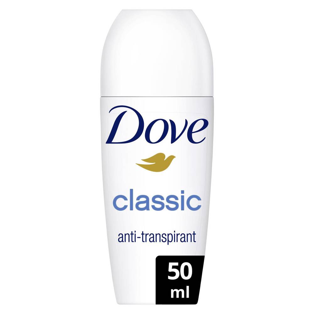 Dove - Déodorant antitranspirant classic 0% alcool (50ml)