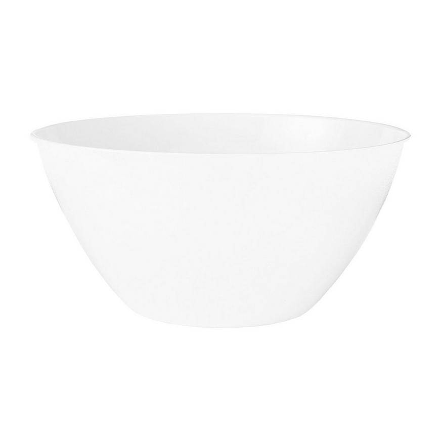 Medium White Plastic Bowl