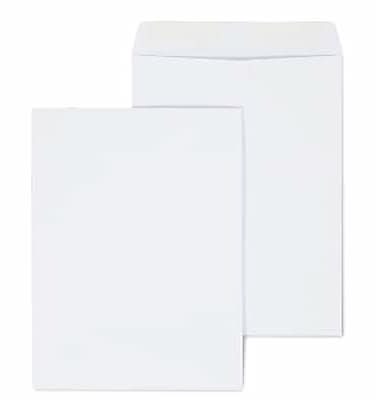 Staples 9 x 12 Gummed Catalog Envelopes, White Wove, Durable Mailing Envelopes for Documents & Letters, 100/Box