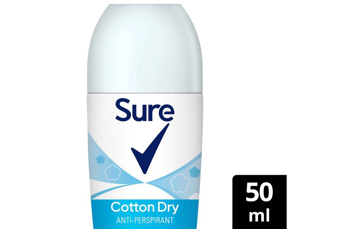 Sure Anti-Perspirant Deodorant Roll on Cotton Dry (50ml)