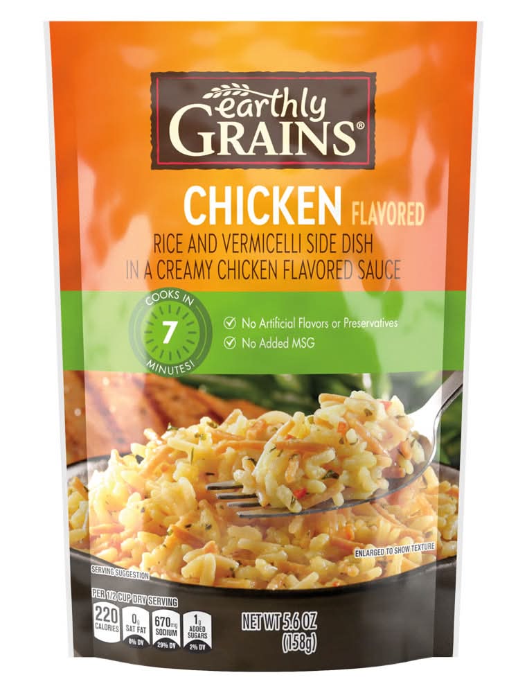 Earthly Grains Rice & Sauce, Chicken (5.6 oz)