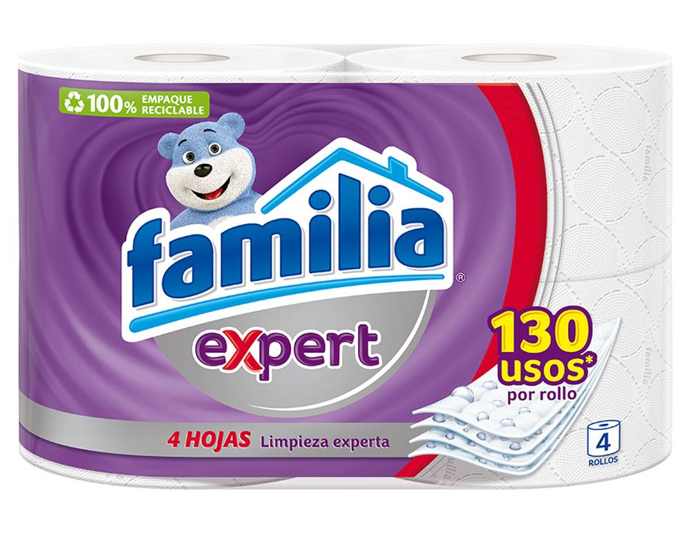Familia PAPEL HIGIEN EXPERT 4 HOJAS *4