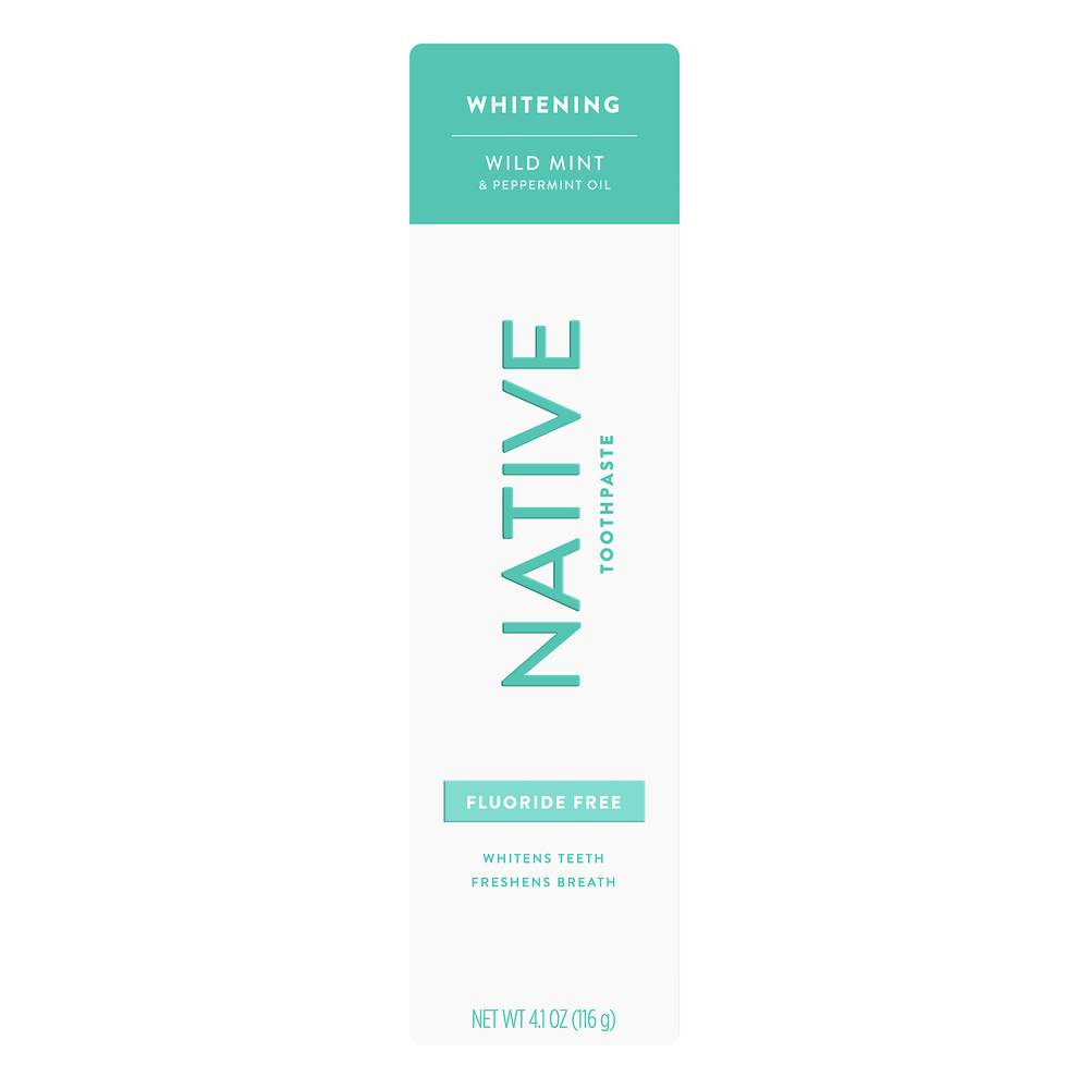 Native Whitening Toothpaste, Wild Mint-Peppermint Oil (4.1 oz)