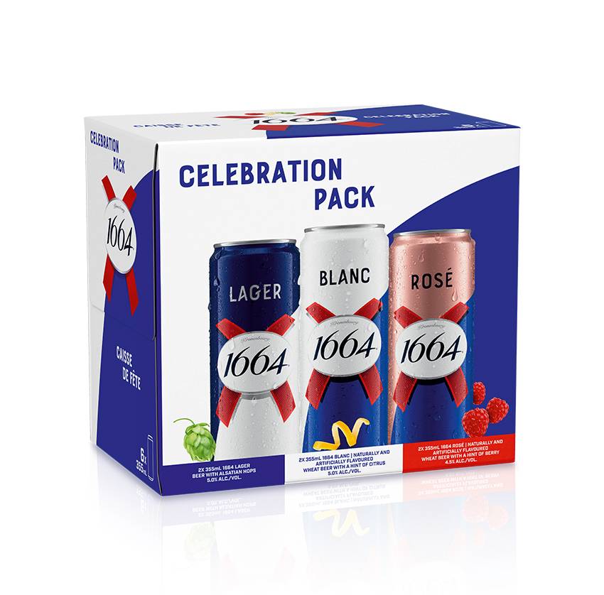 Kronenbourg 1664 Celebration Pack  (6 Cans, 355ml)