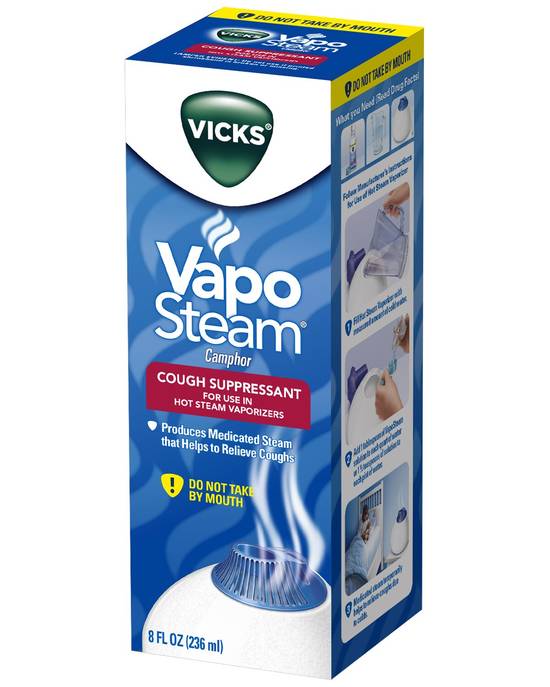 Vicks VapoSteam Cough Suppressant for Vaporizers, 8 OZ