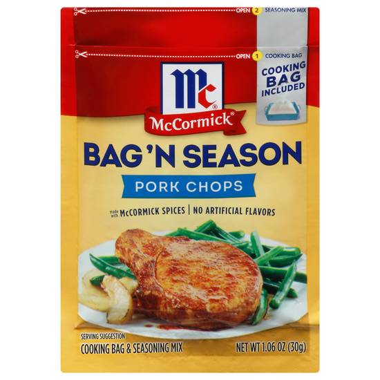 Mccormick Bag 'N Season Pork Chops Cooking Bag & Seasoning Mix (1.1 oz)