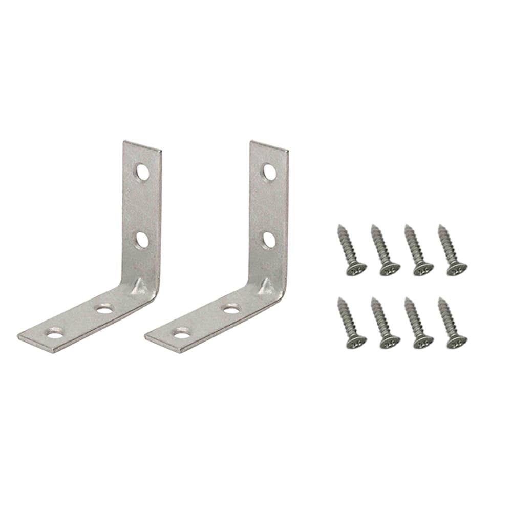 RELIABILT 2-in x 0.625-in x 2-in-Gauge Galvanized Steel Corner Brace (2-Pack) | 22502MGXLG