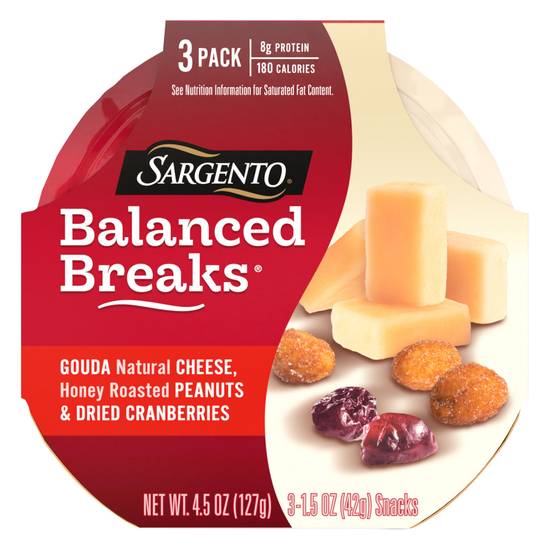Sargento Balanced Breaks Gouda/Peanuts/Cranberries Snack