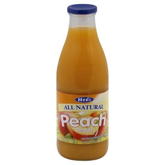 Hero All Natural Peach Nectar Juice (33.8 fl oz)