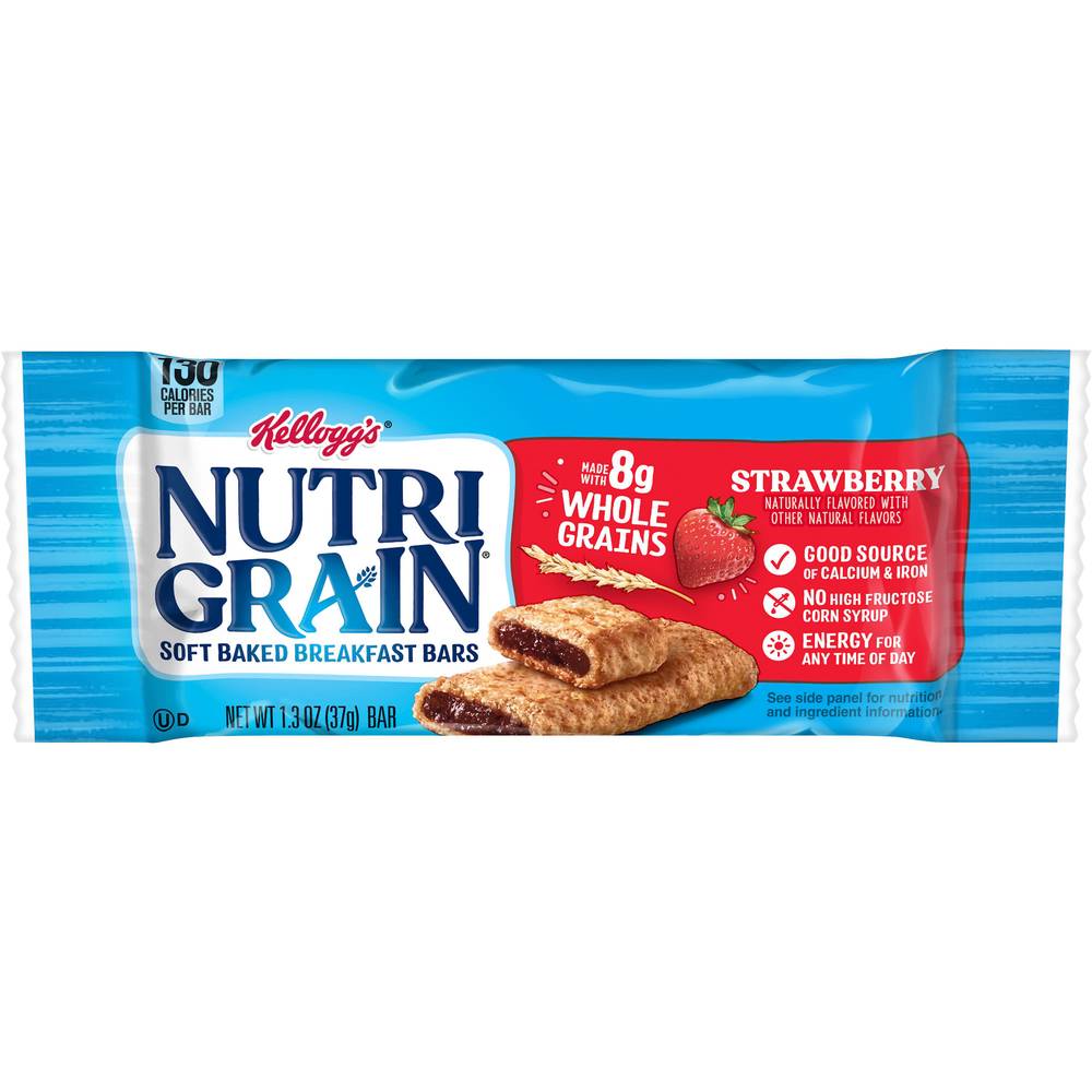 Nutri-Grain Kellogg's Soft Baked Breakfast Bar, Tasty Fruit (1.3 oz)