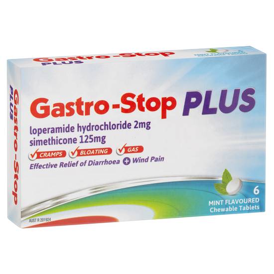 Gastro Stop Plus Chewable Tabs 6 pack