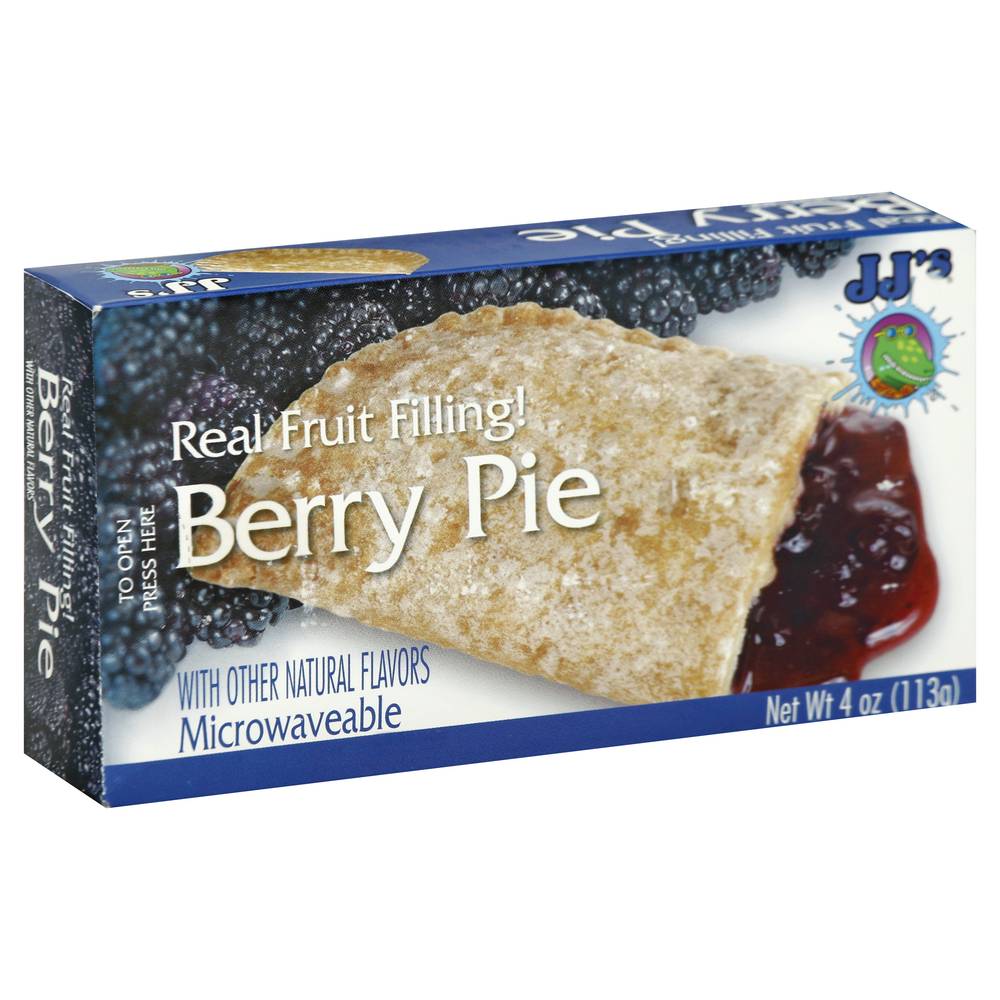 Jj's Bakery Real Fruit Filling Berry Pie