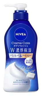 ニベア クリームケア ボディウォッシュ Ｗ濃厚保湿 本体 - ヨーロピアンホワイトソープの香り (460mL)