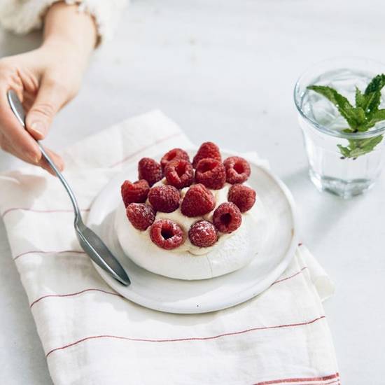 Lemon Raspberry Pavlova (GF)