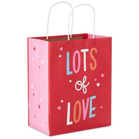 Hallmark Medium Valentine's Day Gift Bag (Lots of Love on Red) - 1.0 ea