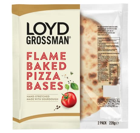 Loyd Grossman Flame Baked Pizza Bases (2 pack)