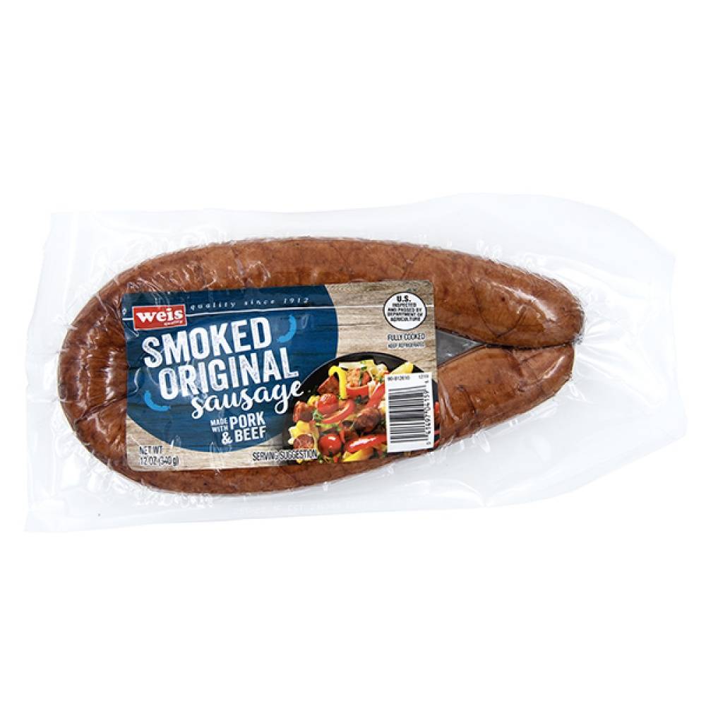 Weis Smoked Original Sausage Made With Pork & Beef (12 oz)