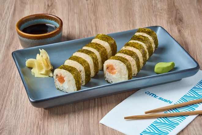 Sushi Filadelfia Maki Atún - Atún y Queso con Alga