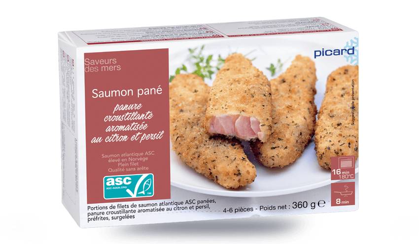 Saumon pané ASC, 4 à 6 portions de filets