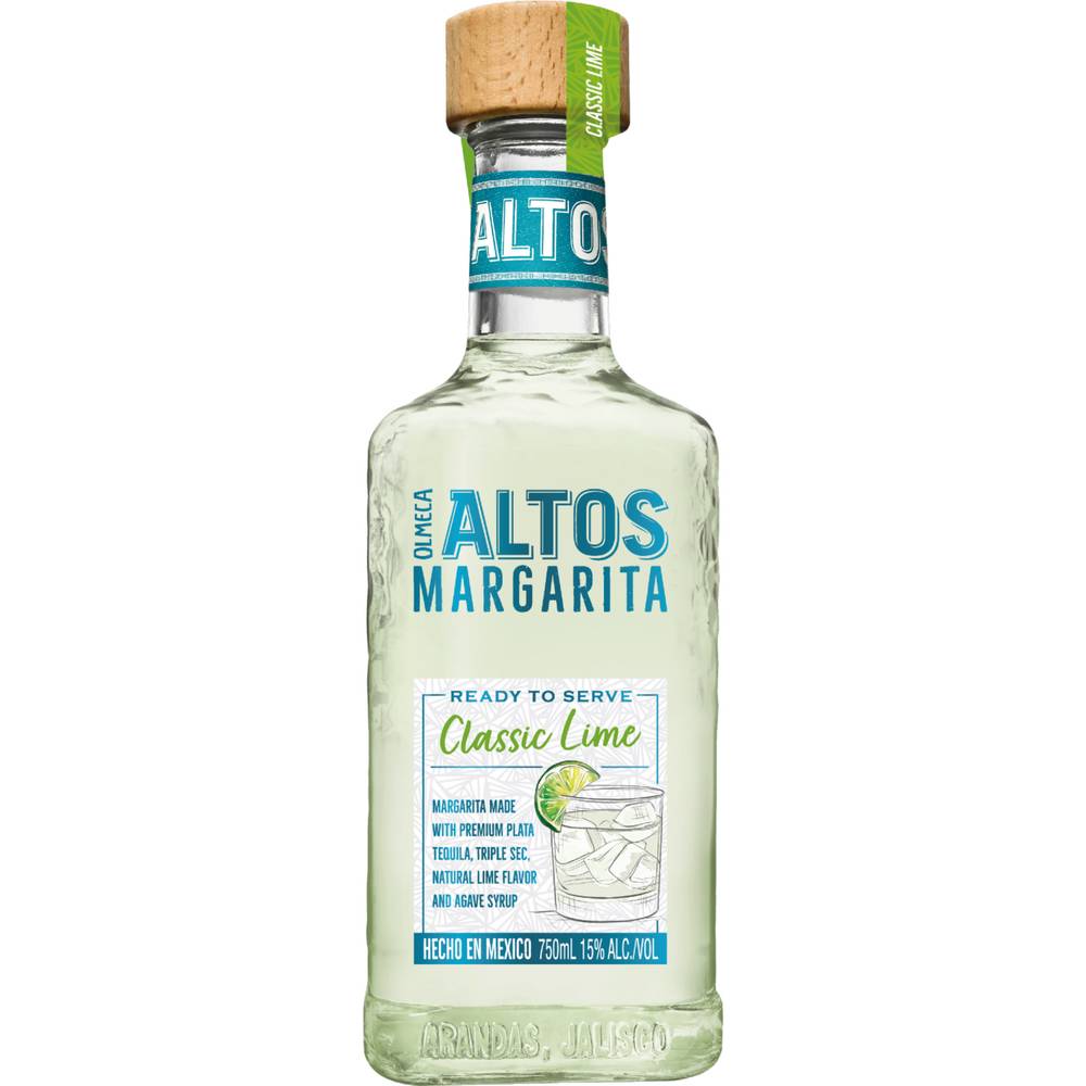 Olmeca Altos Altos Ready To Serve Margarita Classic Lime (750 ml)