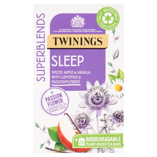 Twinings Superblends Sleep Tea (20 ct, 1.5 grams) (spiced-apple-vanilla)