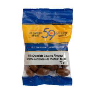 59Th Street Milk Chocolate Almonds 70G