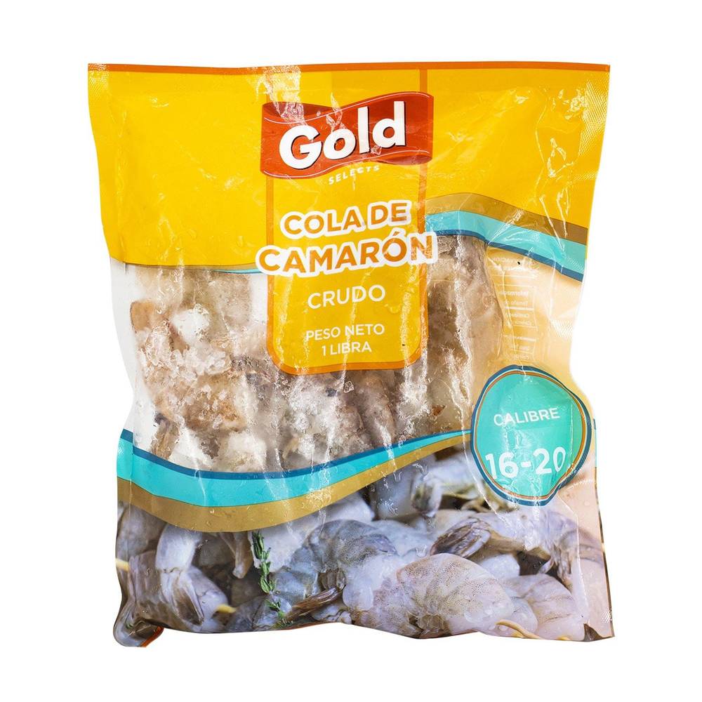 Camarones Crudos Calibre 16/20 Gold Selects 1 Lb