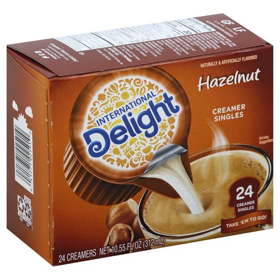 International Delight Hazelnut Coffee Creamer Singles (24 ct)