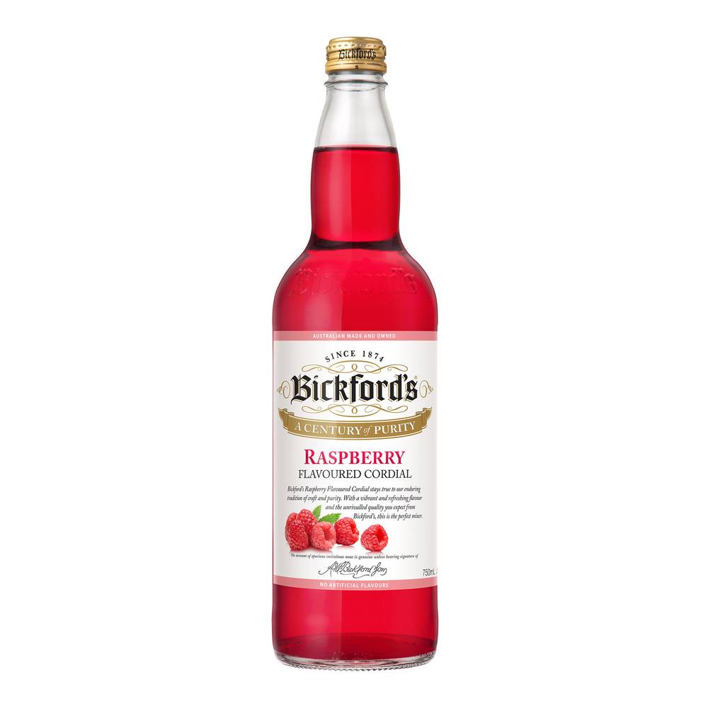 Bickford's Cordial Drink, Raspberry (750mL)