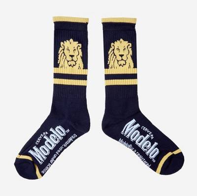 Men's Modelo Especial Athletic Crew Socks - Blue 6-12