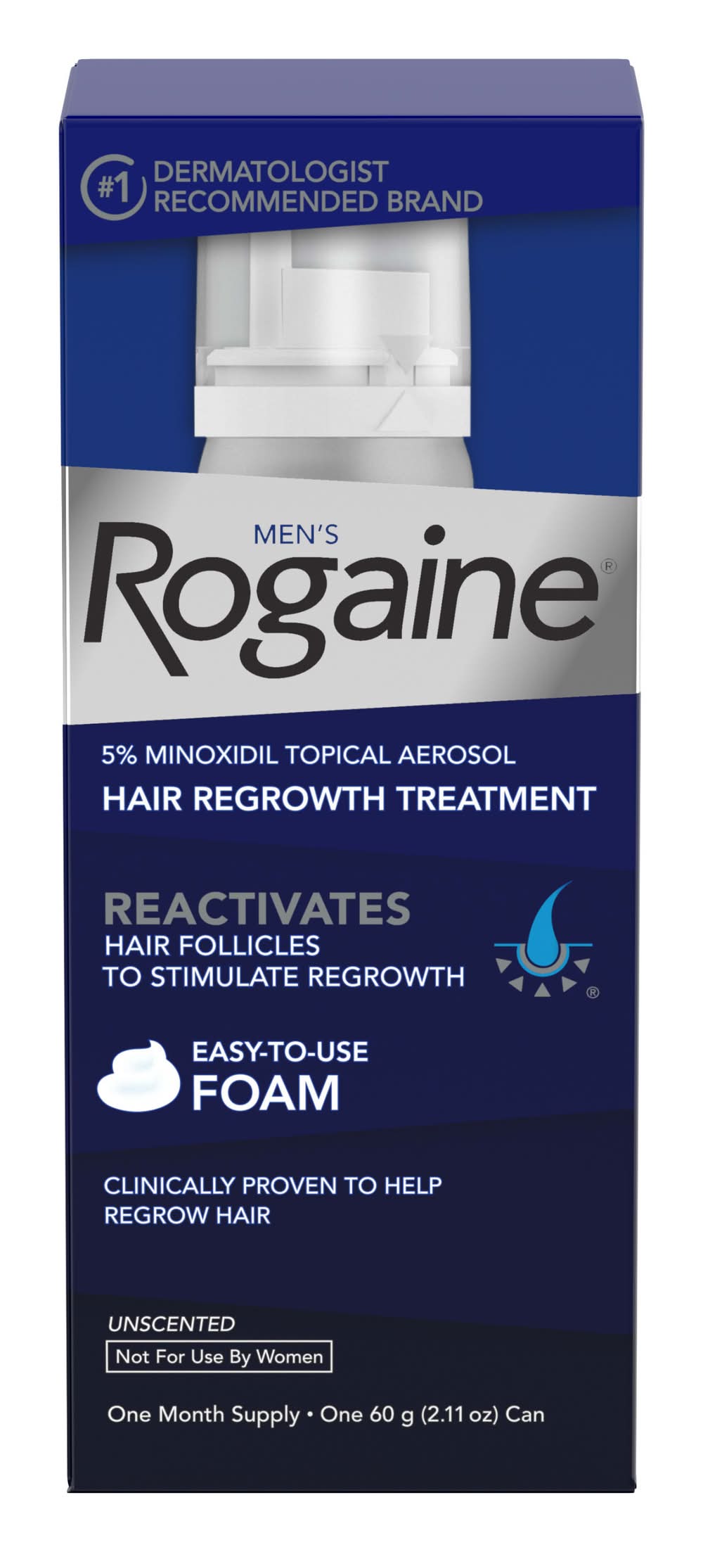 Rogaine 5% Minoxidil Hair Regrowth Treatment (2.11 oz)