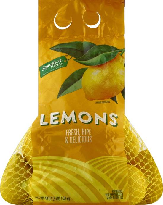 Order Signature Farms · Lemons (48 oz) food online from Safeway store, Eureka on bringmethat.com