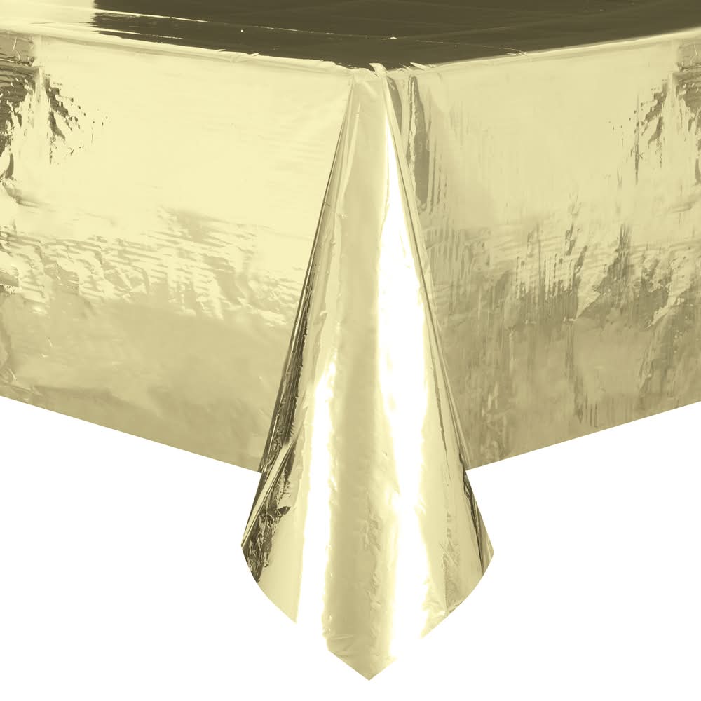 Gold Foil Tablecloth 54in x 108in