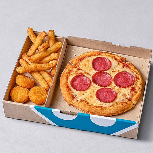 Pizza Salami + 2 Optionen