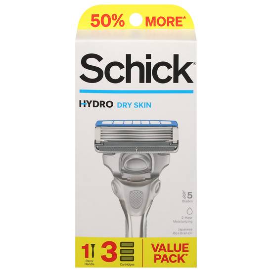 Schick Dry Skin Hydro Razor Set Value pack