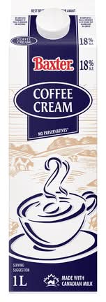 Baxter 18% Coffee Cream (1 kg)