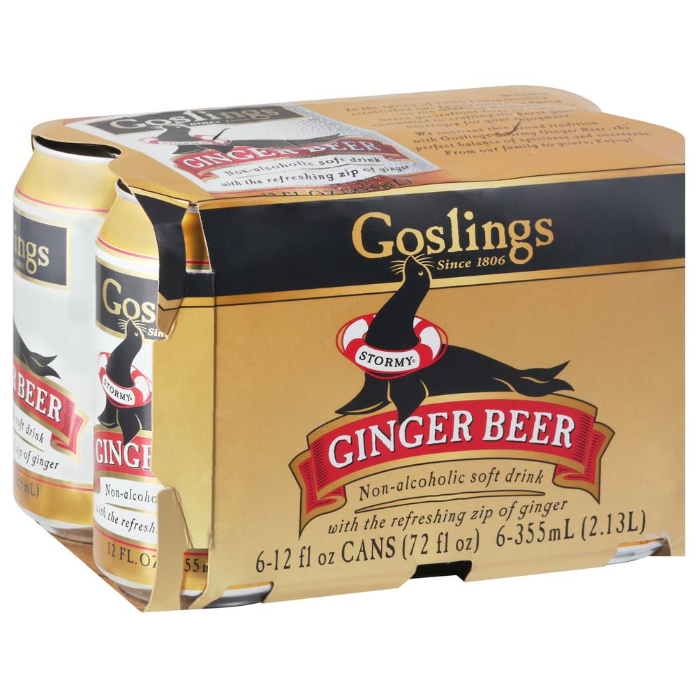 Goslings Stormy Beer, Ginger (6 x 12 fl oz)