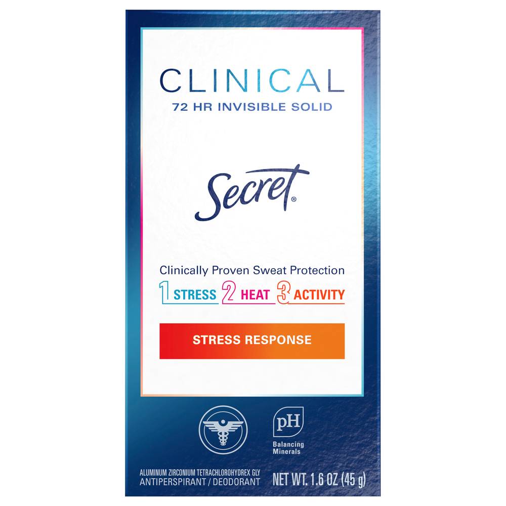 SECRET Clinical 72hr Invisible Stress Response Antiperspirant Deodorant (1.6 oz)