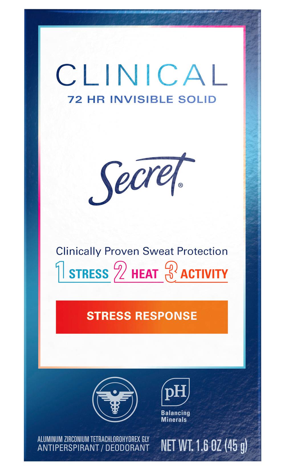 Secret Clinical 72hr Invisible Stress Response Antiperspirant Deodorant (1.6 oz)